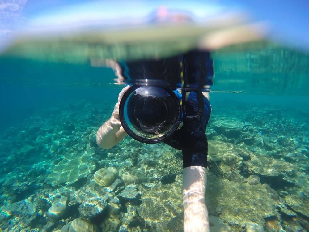 half submerged camera